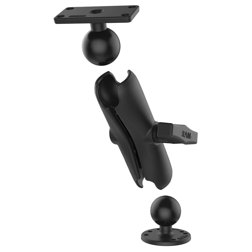 RAM Mount with 2.5" Round Base for Humminbird Helix 5 (RAM-202-153-202U)
