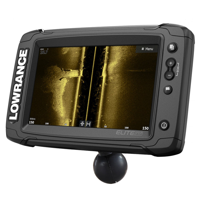 RAM® Quick Release Ball Adapter for Lowrance Elite 5 & 7 Ti + More (RAM-202U-LO11)
