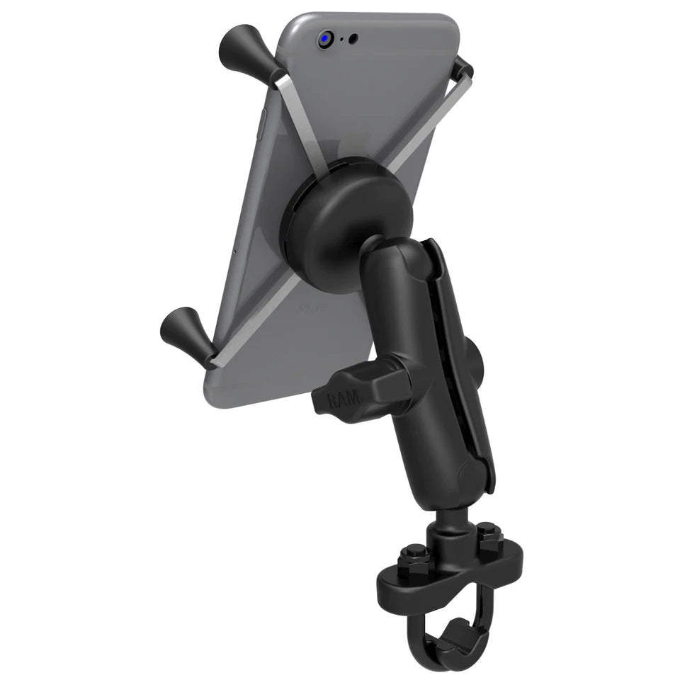RAM Handlebar U-Bolt Mount with Universal RAM X-Grip Large Phone/Phablet Cradle (RAM-B-149Z-UN10U)