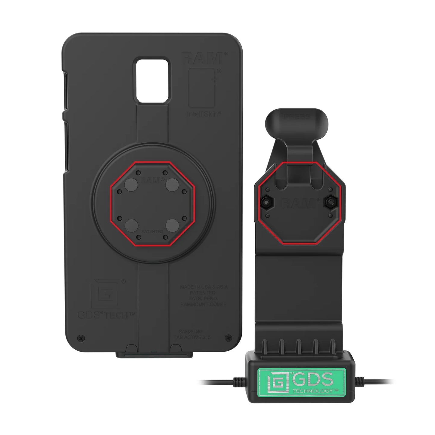 GDS® Uni-Conn™ Powered Dock with USB-A & RJ45 Data (RAM-GDS-DOCK-U1CP-RJ45AU)