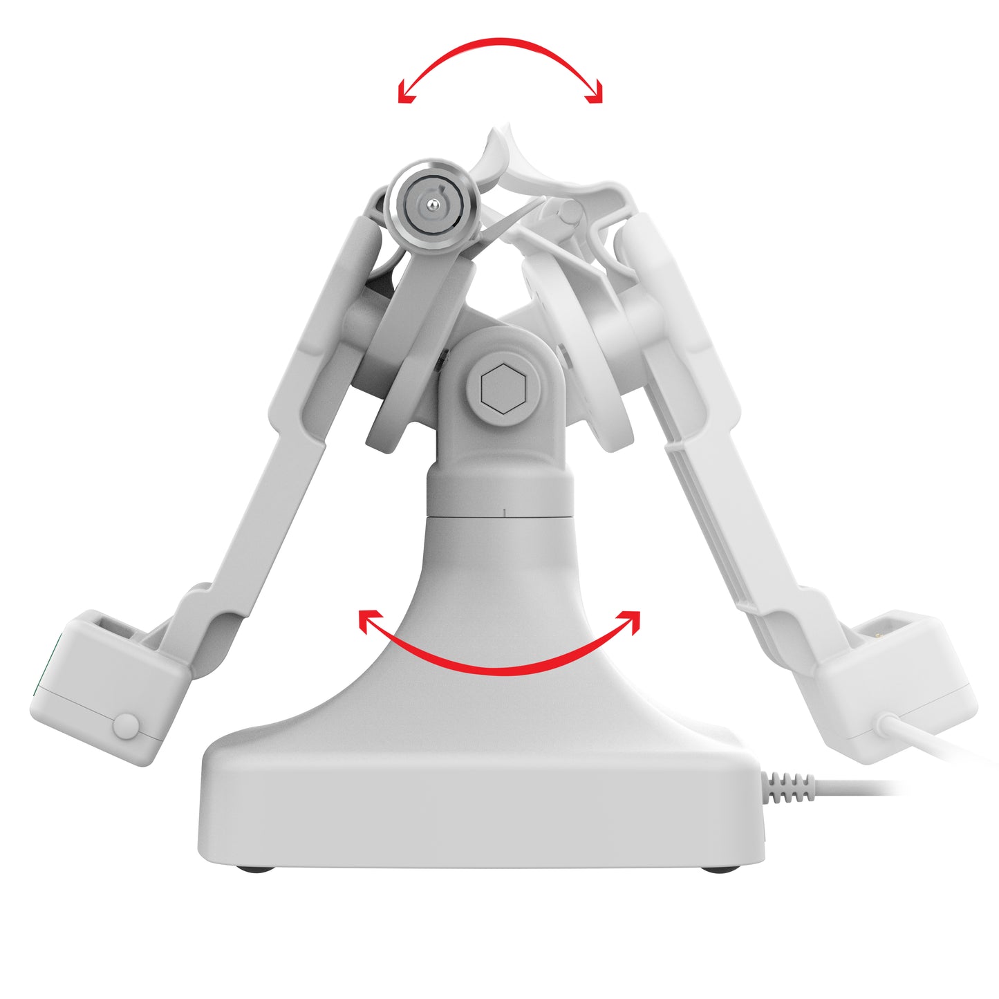 GDS® Uni-Conn™ Locking Tilt & Swivel Dock with PoE + Data - Gray (RAM-GDS-DOCKLR-D14-U1E-2A-GRY)