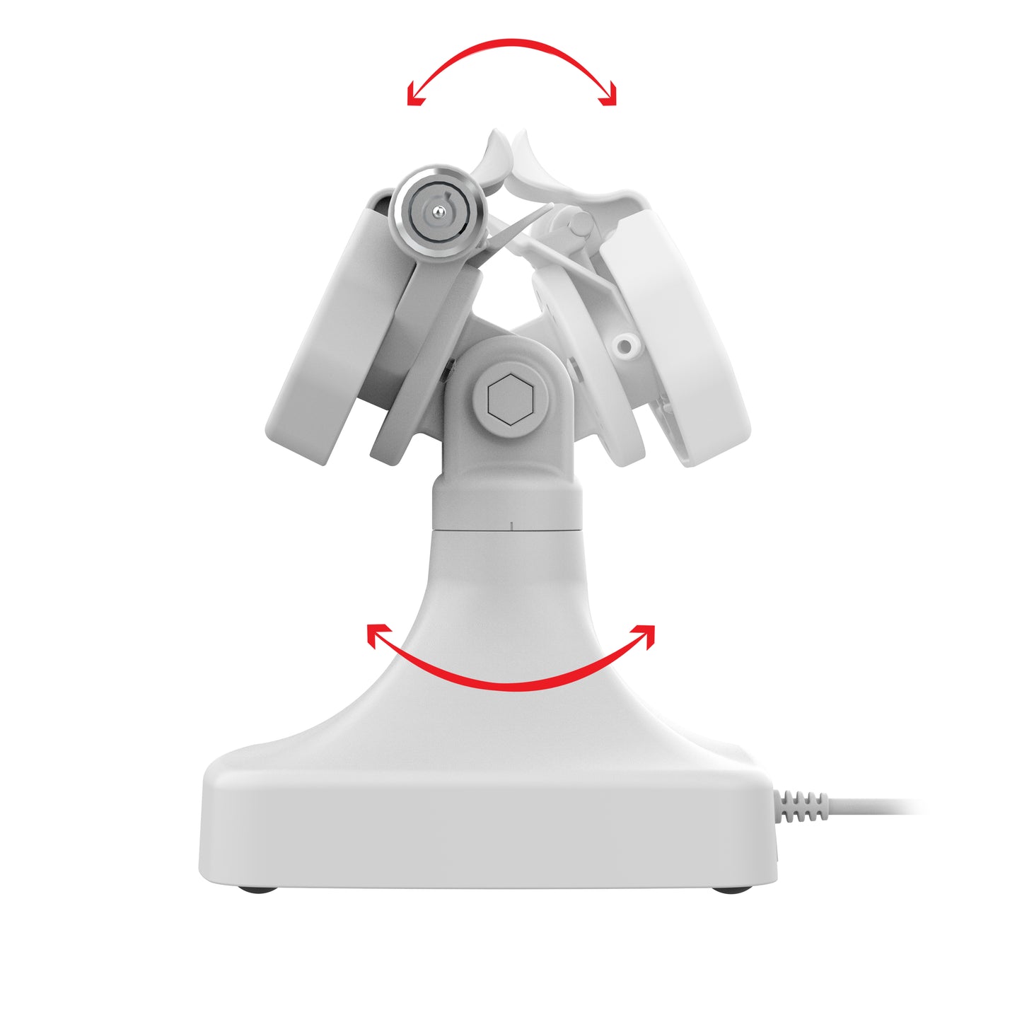 GDS® Uni-Conn™ Powered Locking Tilt & Swivel Dock with PoE - Gray (RAM-GDS-DOCKLR-D14-U3E-GRY)