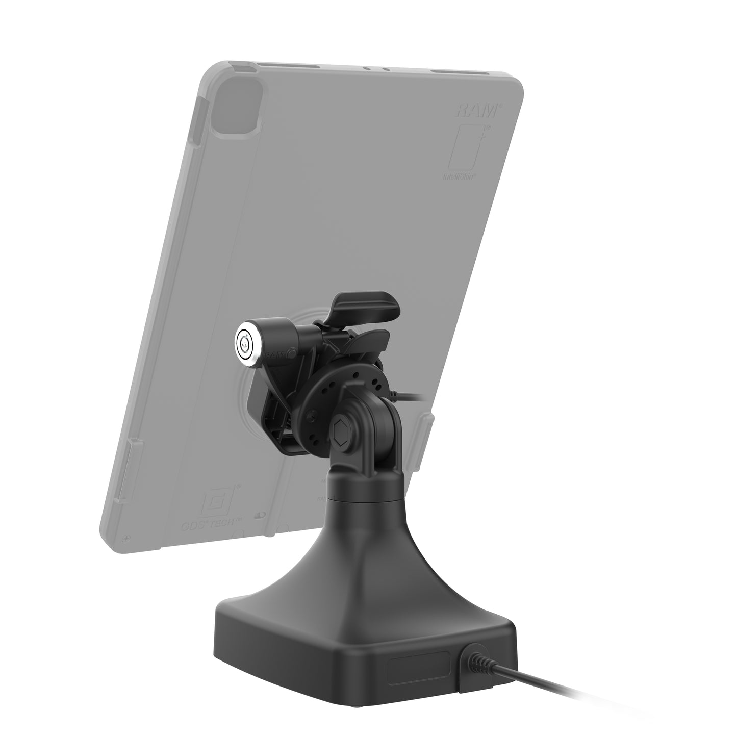 GDS® Uni-Conn™ Powered Locking Tilt & Swivel Dock with PoE (RAM-GDS-DOCKLR-D14-U3E)