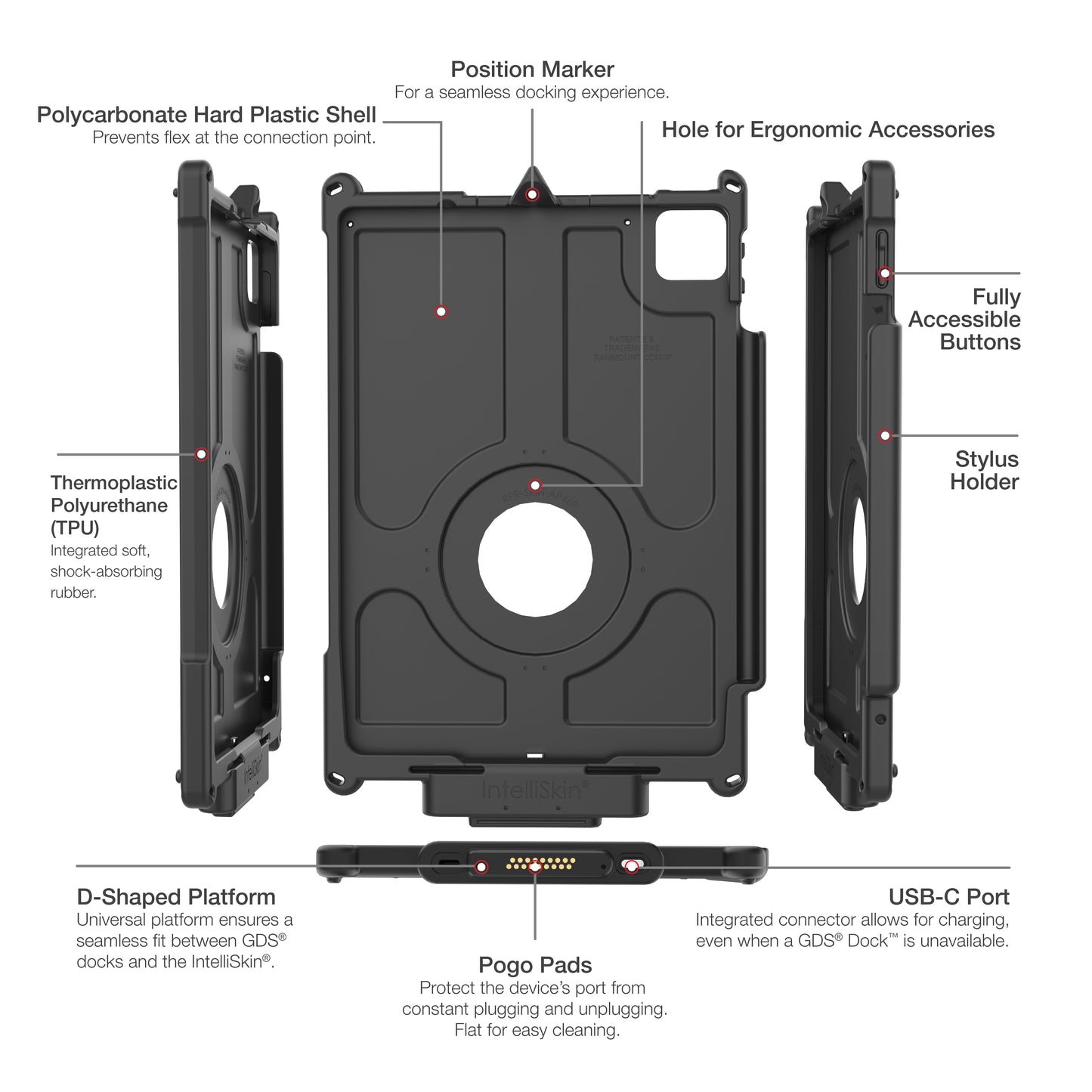IntelliSkin® Next Gen for iPad Pro 11 (M4) (RAM-GDS-SKIN-AP46-NG)