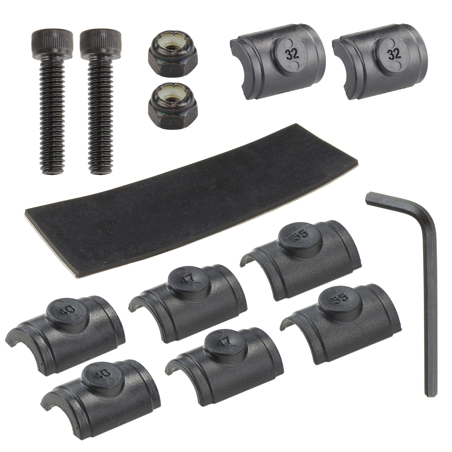 RAM® Hardware & Spacer Pack for Torque™ Small Rail Base (RAM-HAR-408-37-62U)