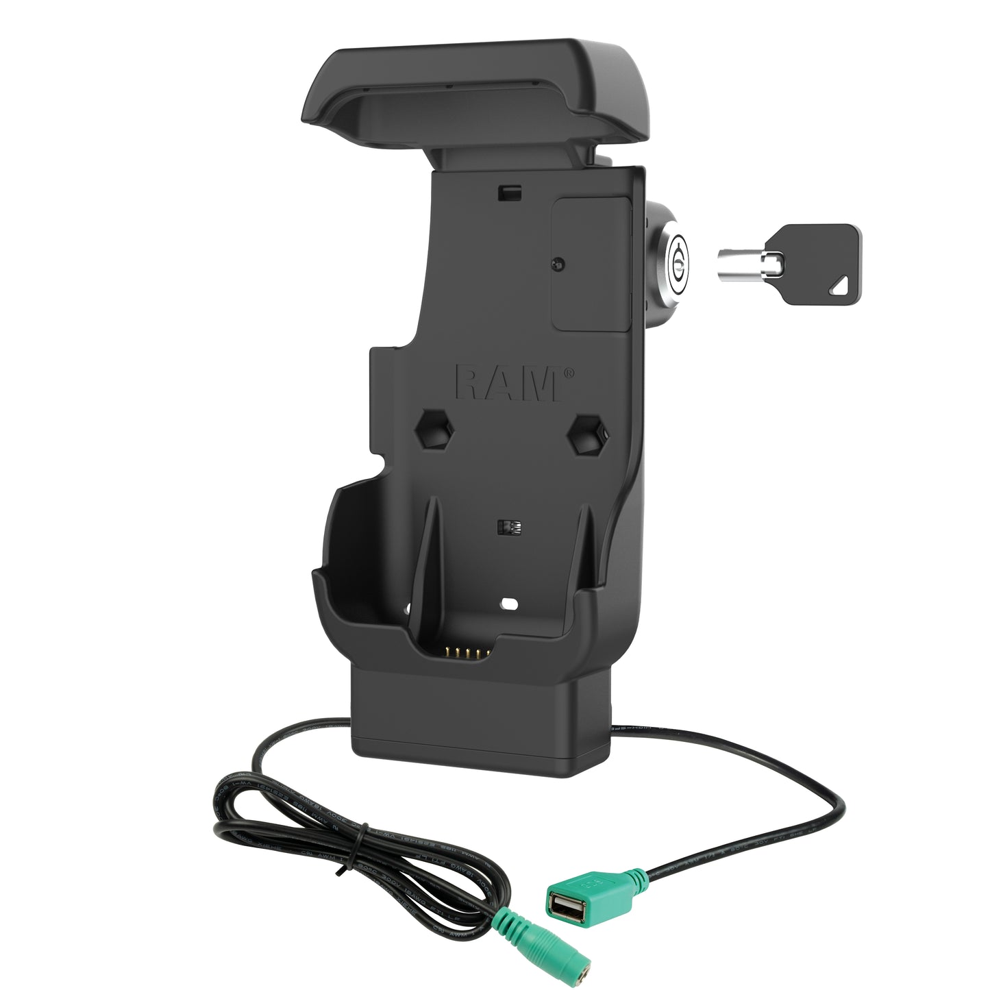 RAM® Locking Powered Dock + USB-A for Honeywell CT40/45/47 (RAM-HOL-HON12PDLU)
