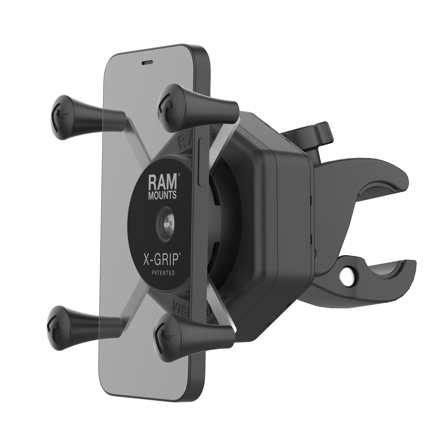 RAM® X-Grip® Phone Mount with Vibe-Safe™ & Small Tough-Claw™ (RAM-HOL-UN7-462-400)