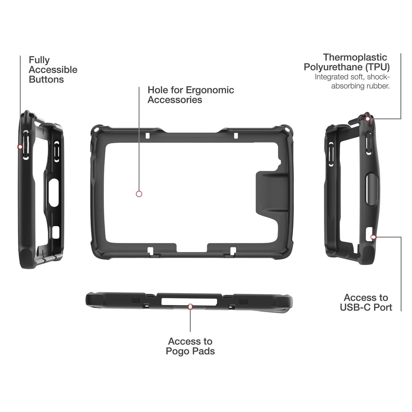RAM® Skin™ for Zebra ET401 8" Enterprise Tablet (RAM-SKIN-ZE44)