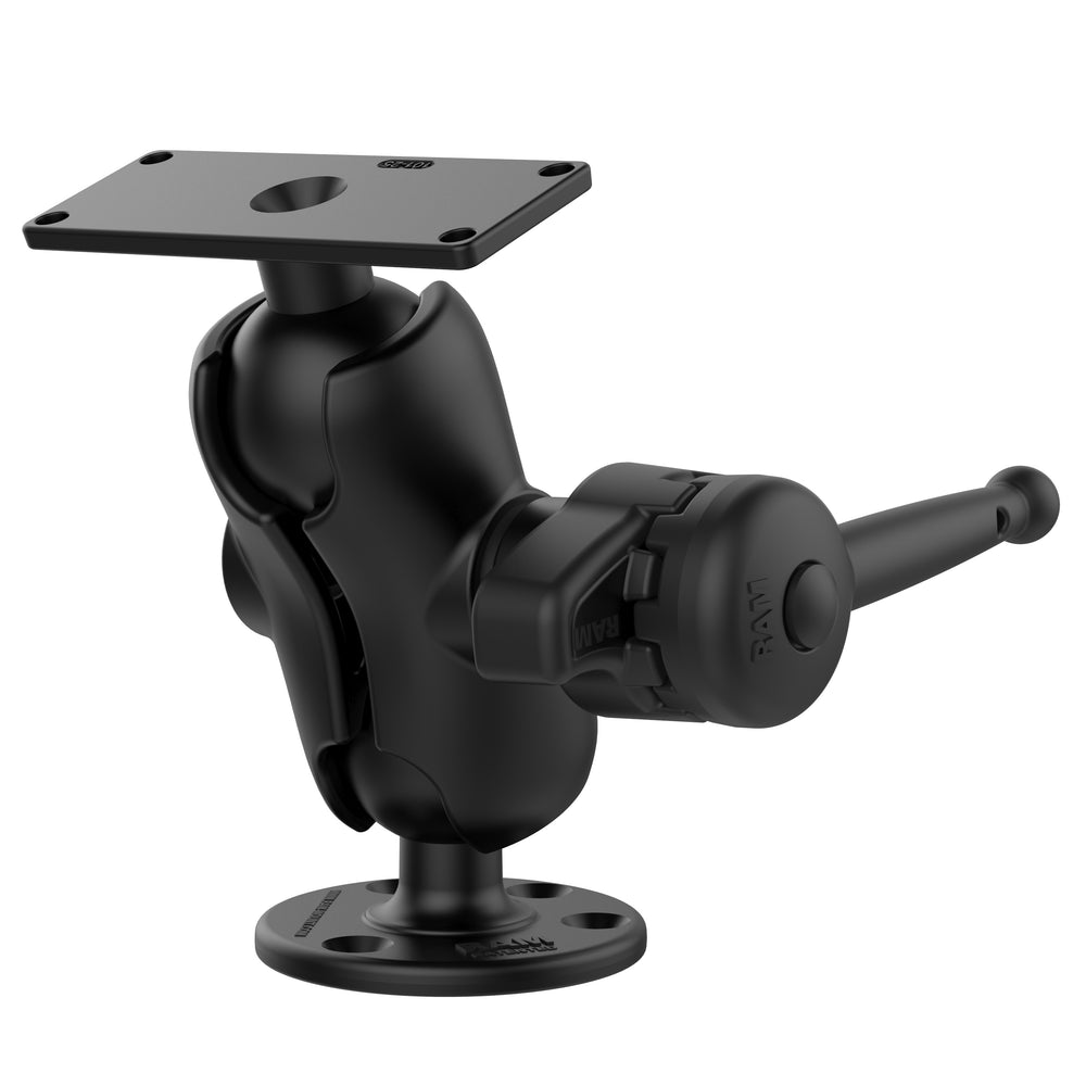 RAM® Drill-Down Ball Mount for Humminbird Helix 8-15, XPLORE & Apex (RAM-D-202-25-C-202-KNOB9HU)