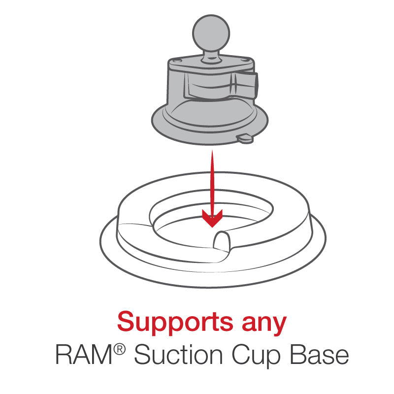 RAM® Portable Friction Dashboard Base (RAP-279C)