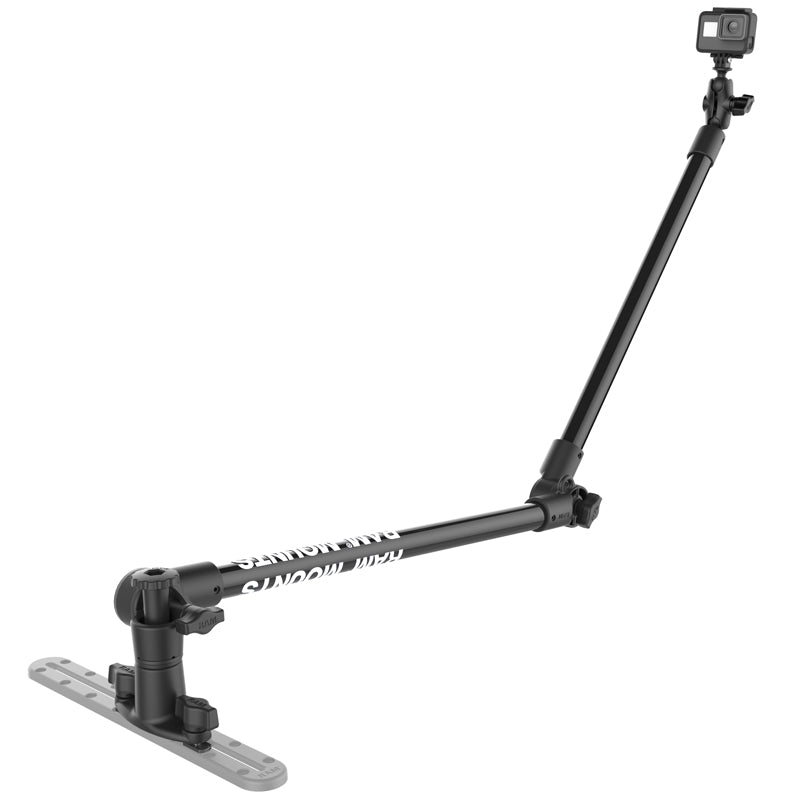 RAM® Tough-Pole™ 48" Camera Mount with Double Pipe & Dual Track Base (RAP-411-18-18-A-GOP1)