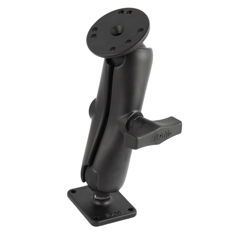 Double C-Size Ball Mount with Rectangular Plate