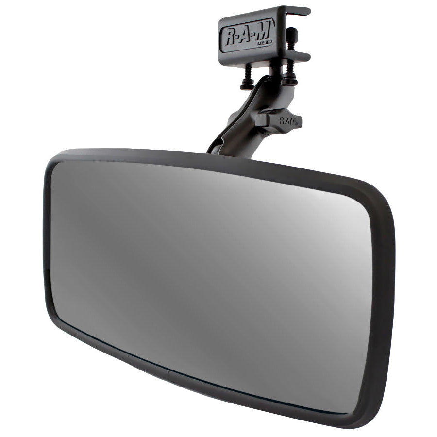 Mirror with Glare Shield Clamp