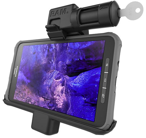 RAM Samsung Galaxy Tab Active 8.0 Locking Cradle w/ Keyed Lock (RAM-HOL-SAM7PKLU) - Image2