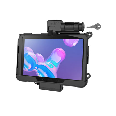 RAM Skin Key-Locking Powered Cradle for Samsung Tab Active Pro (RAM-HOL-SAM57PKLU)