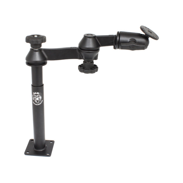 RAM Double Swing Arm with Male, Female Tele-Pole & Round Base AMPs Hole Pattern (RAM-VP-SW1-89)
