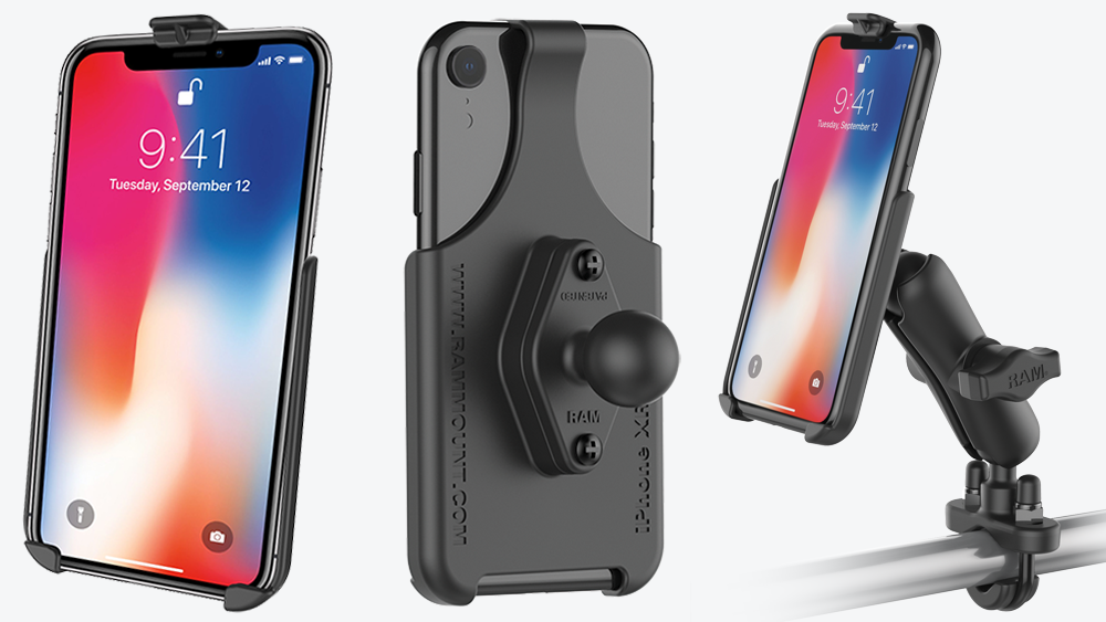 RAM® Form-Fit Cradles for the Apple iPhone X, XR, XS, and XS Max