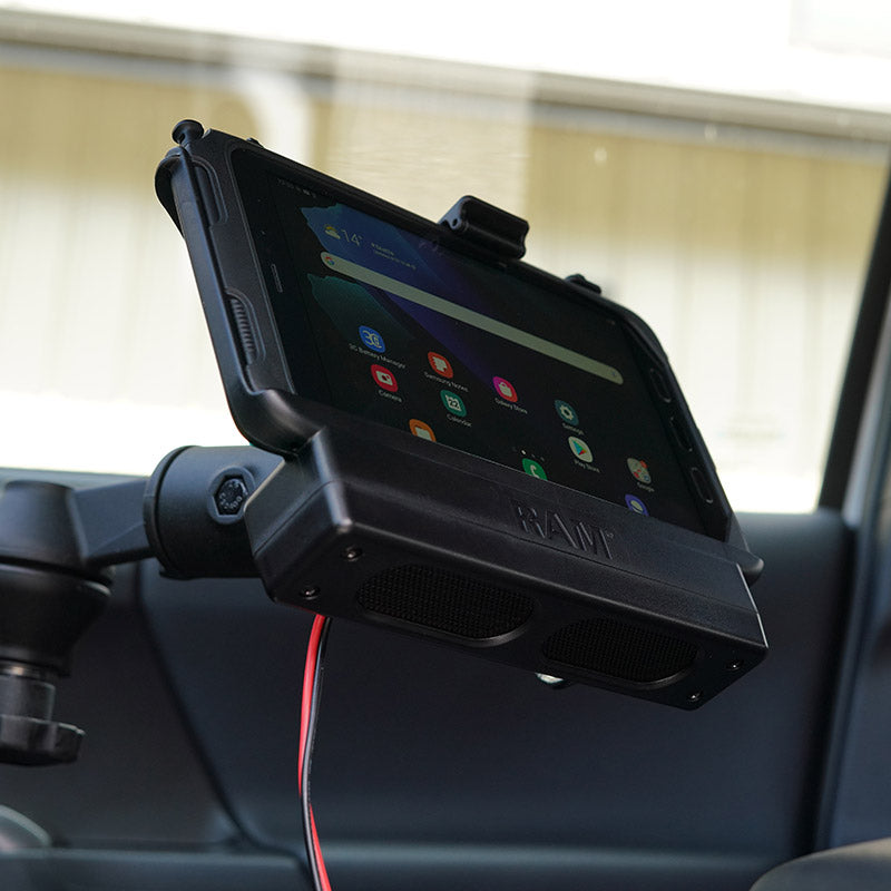 RAM® Powered Dock for Tab Active5 & 3 with Speaker Box (RAM-HOL-SAM61PU)