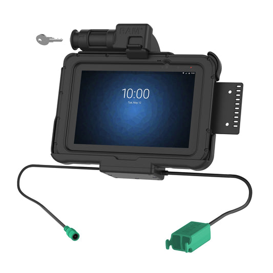 GDS® Key Locking Power + Dual USB Dock for Zebra ET5x 8.3" & 8.4" Series (RAM-HOL-ZE10PD2KLU)