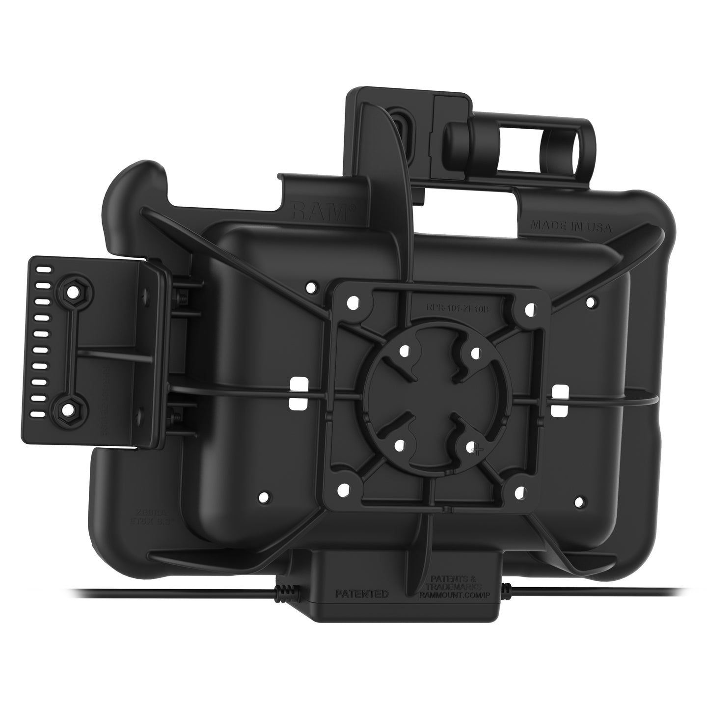 GDS® Power + Dual USB Dock for Zebra ET5x 8.3" & 8.4" Series (RAM-HOL-ZE10PD2U)