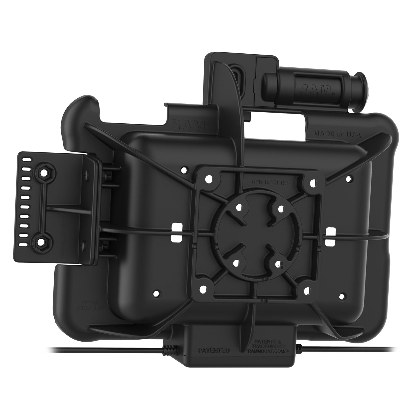 GDS® Key Locking Power + Data & DB9 Dock for Zebra ET5x 8.3" & 8.4" (RAM-HOL-ZE10PDKL-DB9U)