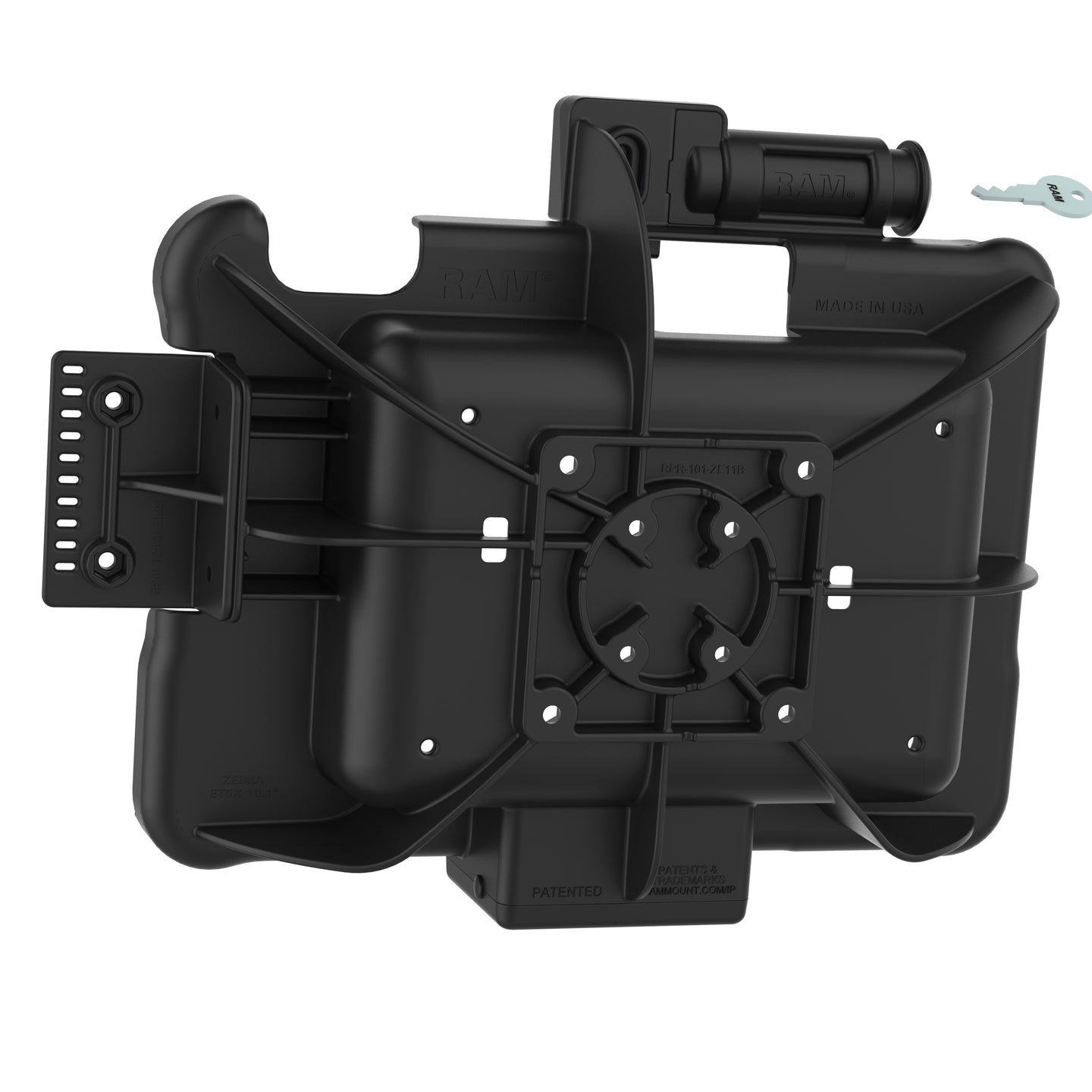 GDS® Key Locking Form-Fit Holder for Zebra ET5x 10.1" Series (RAM-HOL-ZE11KLU)