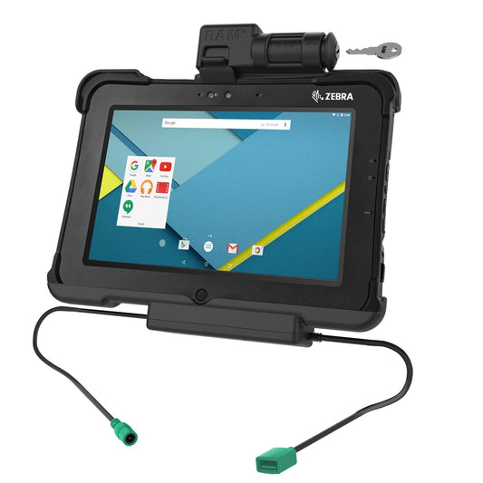 GDS® Key Locking Power + Data Dock for Zebra XSLATE L10 (RAM-HOL-ZE15PDKLU)