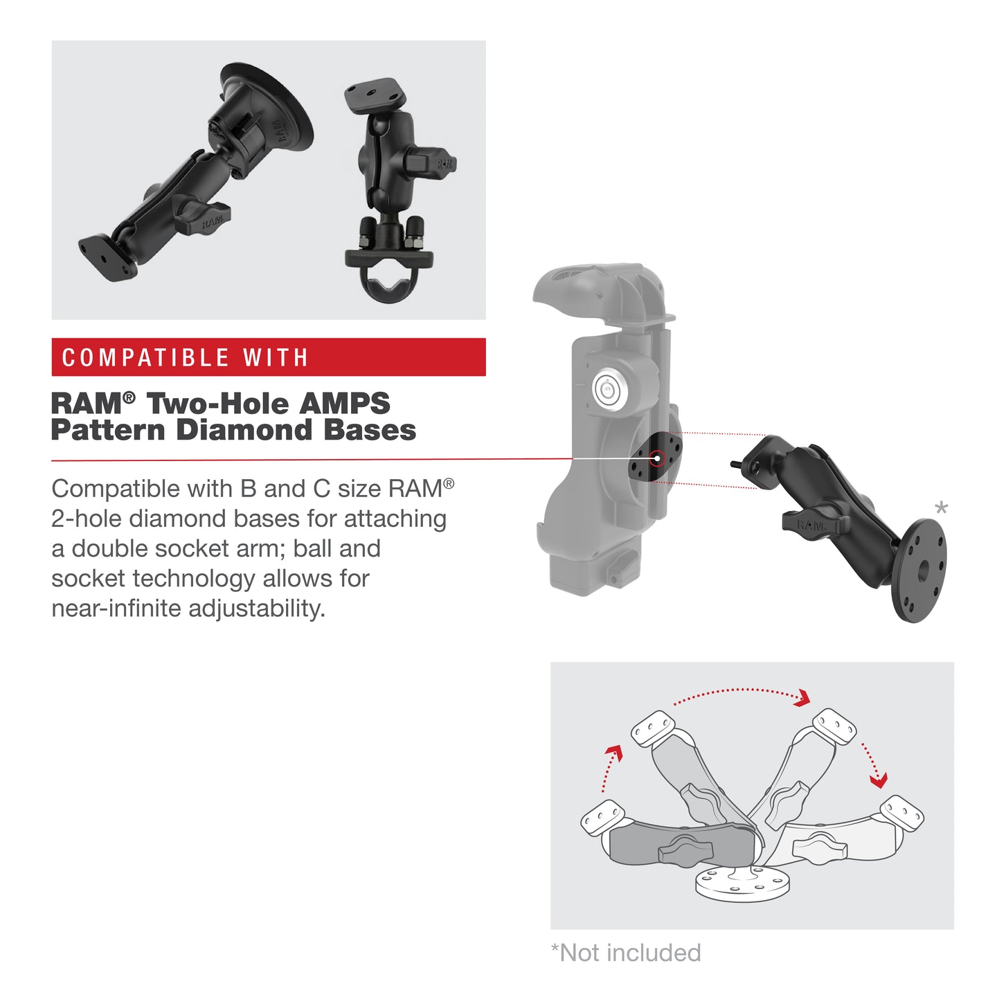 RAM® Key-Locking Form-Fit Holder for Zebra TC73 & TC78 (RAM-HOL-ZE17L-NP-1U)