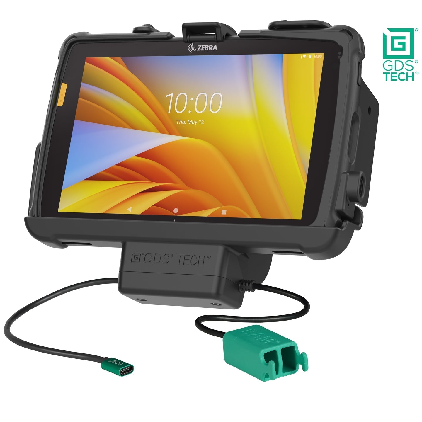 GDS® Power + Dual USB Dock for Zebra ET4x 8" Tablet with IntelliSkin® (RAM-GDS-DOCK-ZE20PD2U)