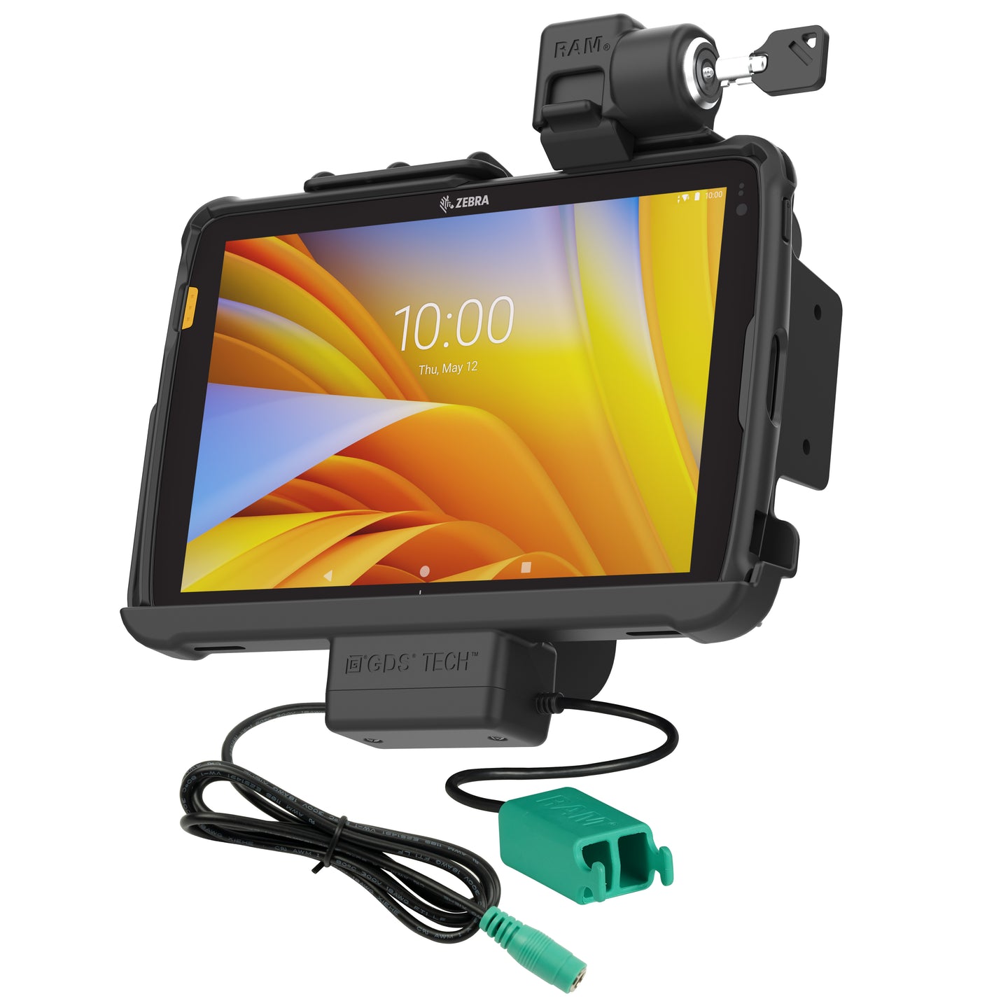 Locking RAM® Tough-Dock™ Power + Dual USB for Zebra ET4x 10" Tablet (RAM-HOL-ZE21PD2KLU)