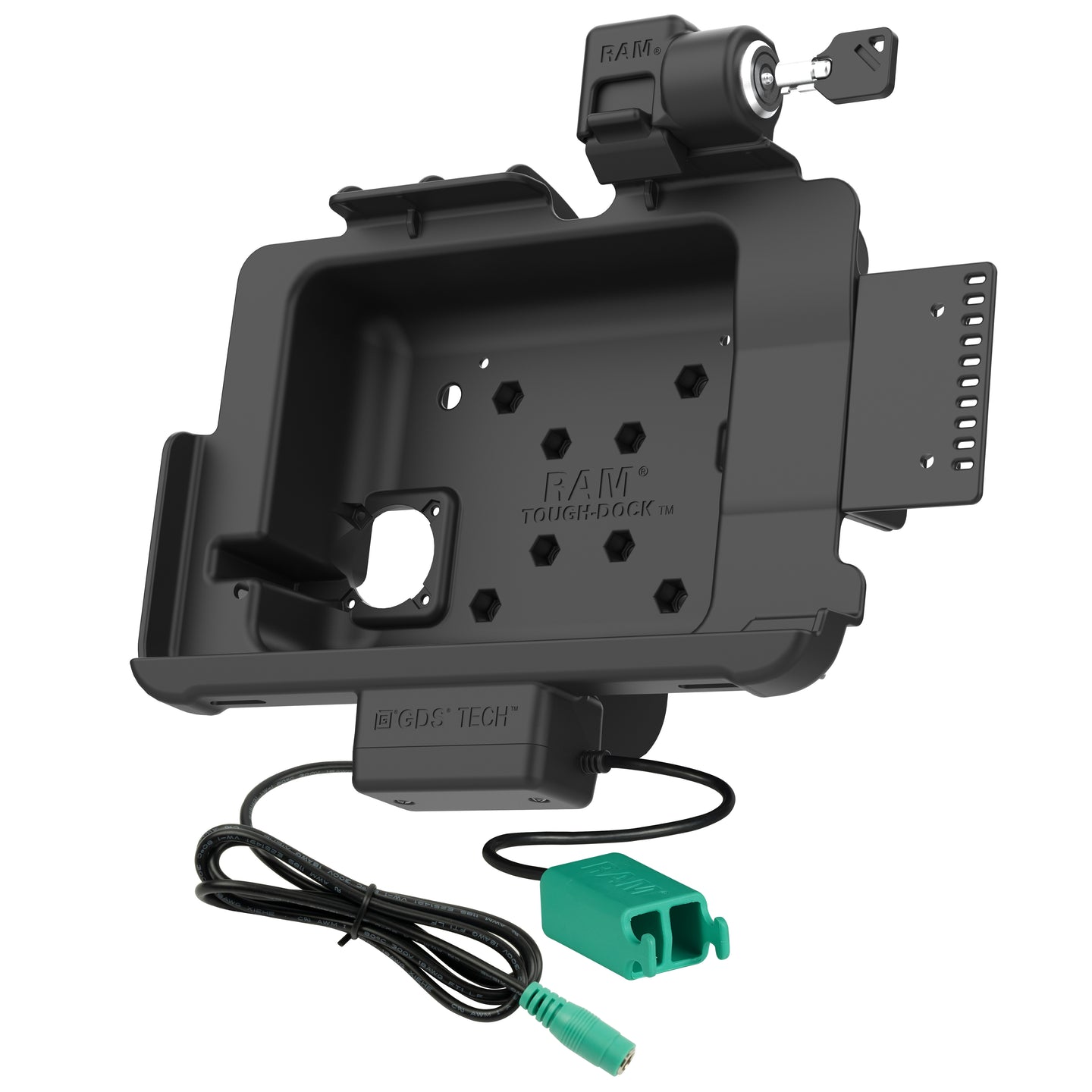Locking RAM® Tough-Dock™ Power + Dual USB for Zebra ET4x 10" Tablet (RAM-HOL-ZE21PD2KLU)