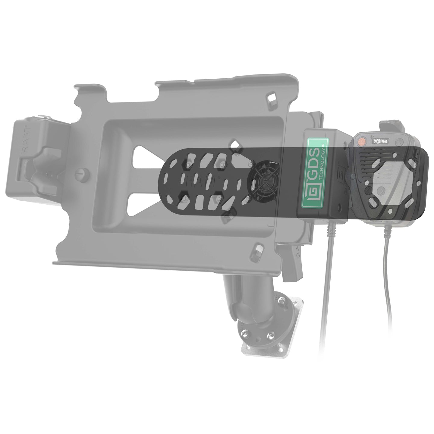 RAM® Standard Bracket Adapter for Speakers & Microphones (RAM-101-MIC2U)