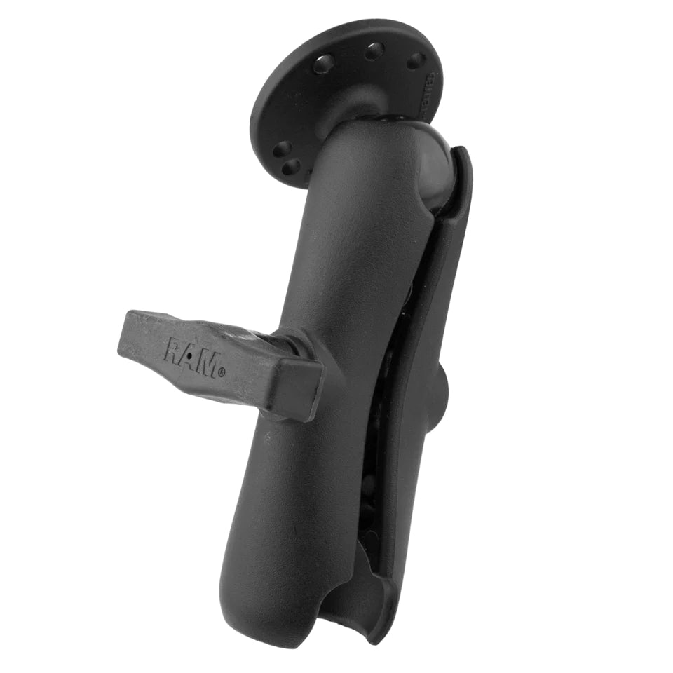 RAM® Double Socket Arm with Round Ball Plate (RAM-103U)