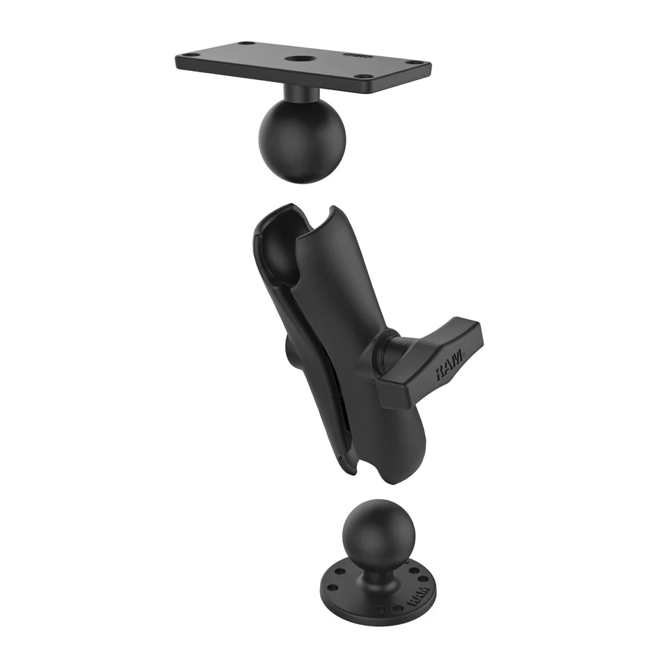RAM Humminbird Helix 7 1.5" Ball Mount with Round Base (RAM-202-24-202U)