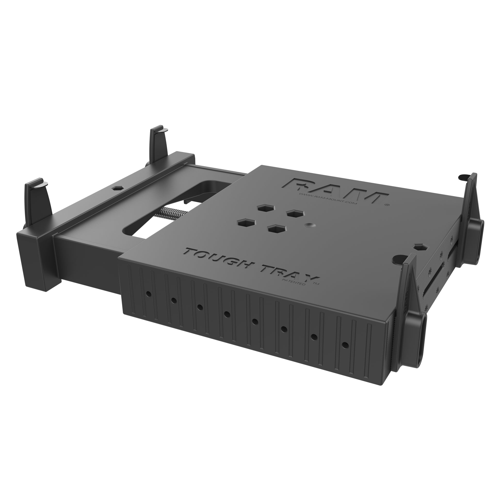 RAM® Tough-Tray™ Spring Loaded Laptop Holder with Flat Retaining Arms (RAM-234-3FL)