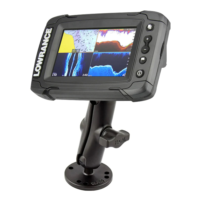 RAM Ball Marine Electronic Mount for Lowrance Elite-4 & Mark-4 Series Fishfinder (RAM-B-101-LO11)