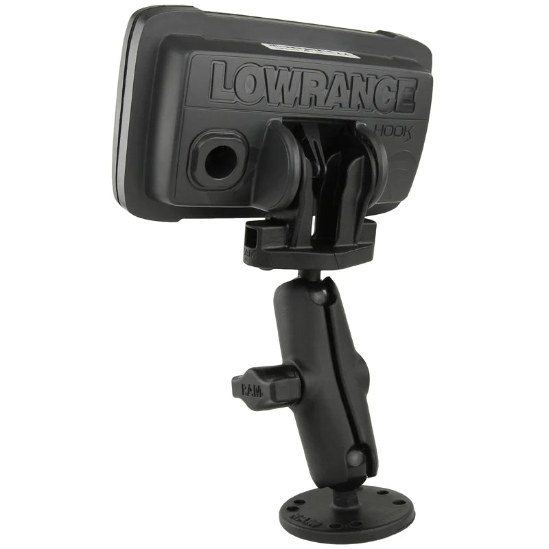 RAM B Size 1" Fishfinder Mount for the Lowrance Hook² Series (RAM-B-101-LO12)
