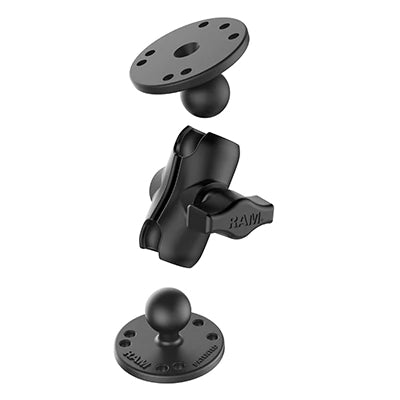 RAM Short Double Arm 2.5" Round Bases (RAM-B-101U-A)