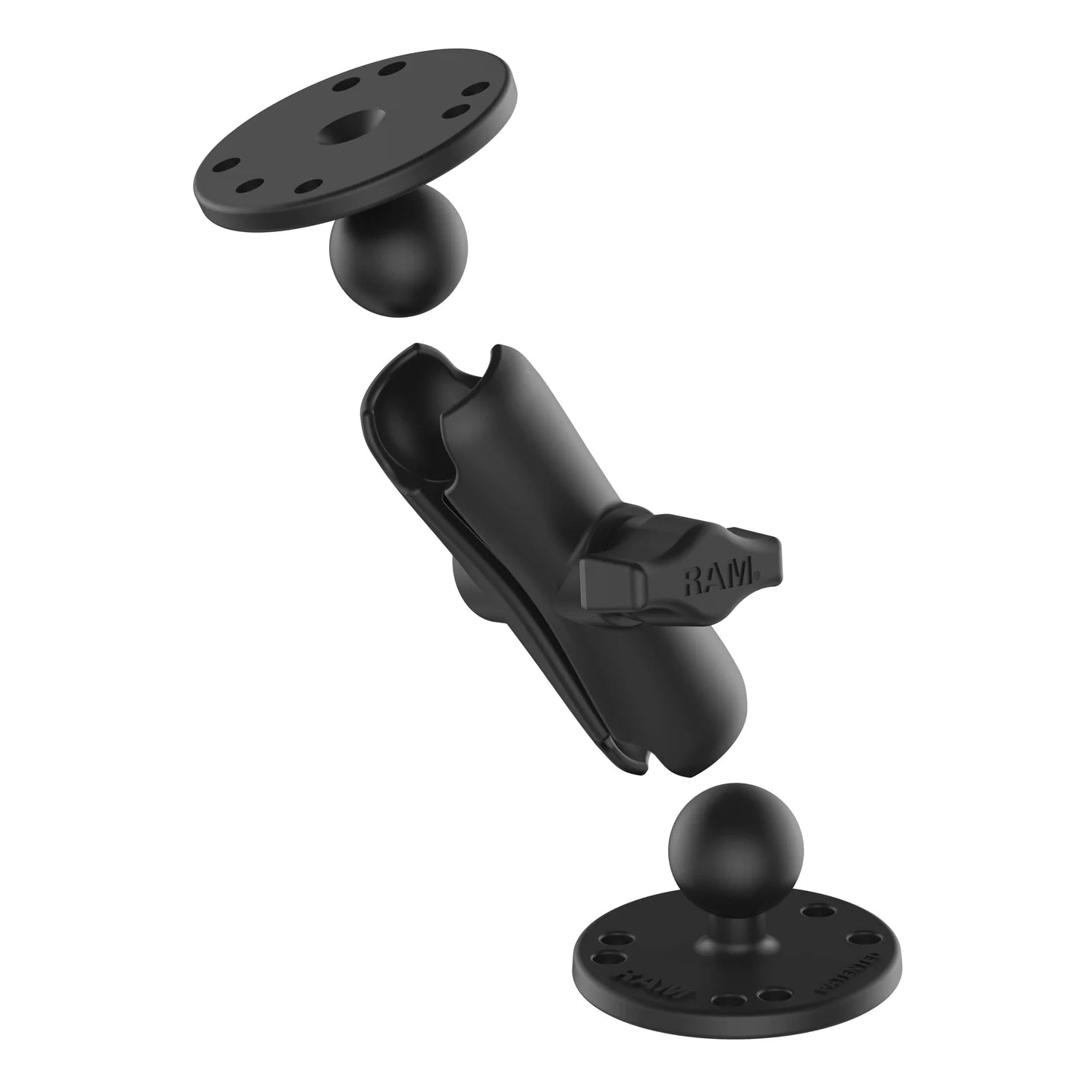 RAM-B-101U - RAM 1" Ball Mount w/ 2/2.5" Round Base - Image1