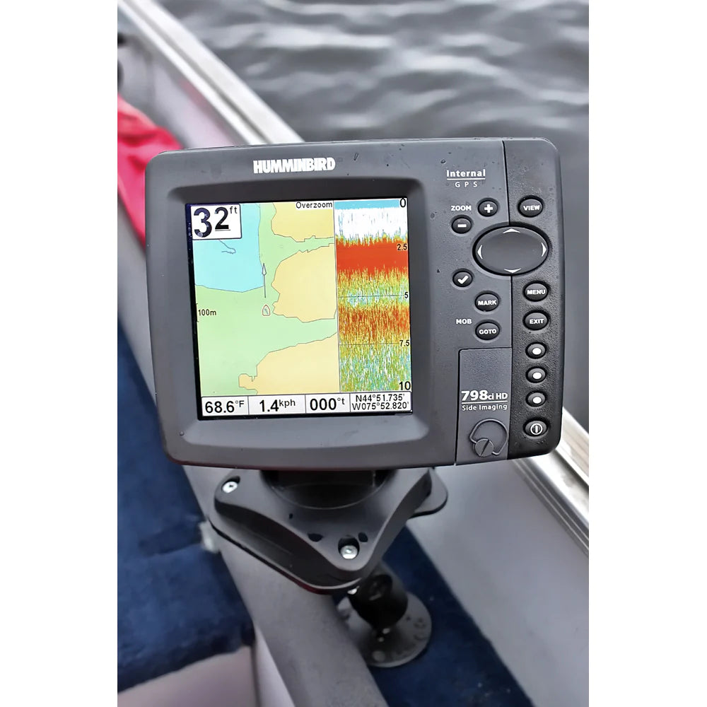 RAM 1" Ball Marine Electronic "LIGHT USE" Mount for Humminbird Matrix and Lowrance (RAM-B-107U)