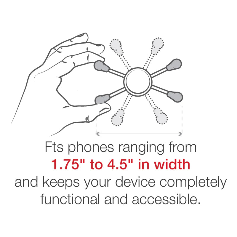 RAM® X-Grip® Large Phone Mount with Handlebar U-Bolt Base (RAM-B-149Z-A-UN10U)