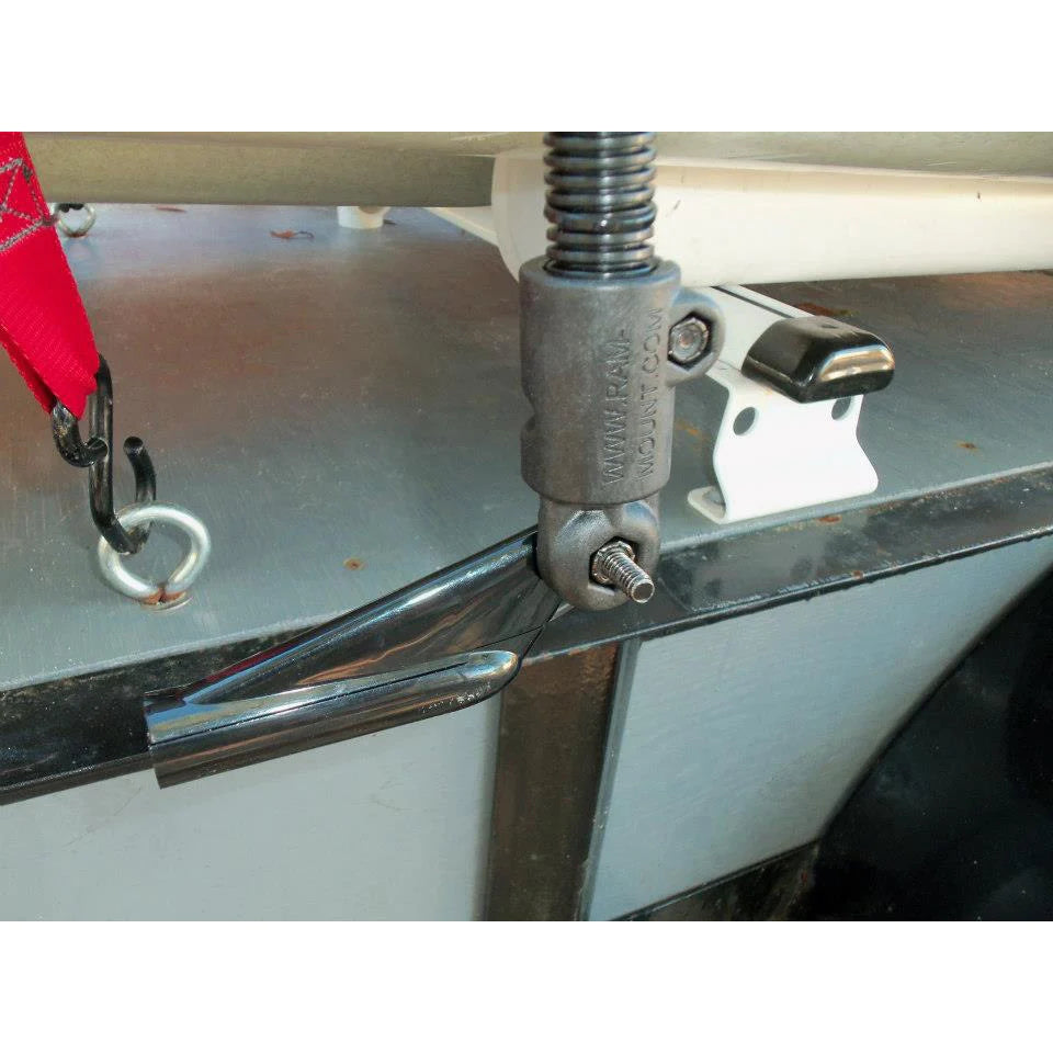 RAM Transducer Arm Mount with Rigid Aluminum Rod and Rectangle Base (RAM-B-316-18-TRA1-202-225)