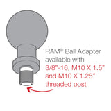 RAM M10 x 1.25 Pitch Male Thread B-Size (RAM-B-349U)