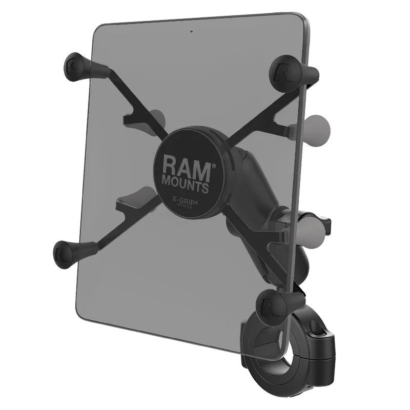 RAM® X-Grip® with RAM® Torque™ Large Rail Base for 7"-8" Tablets (RAM-B-408-112-15-UN8U)
