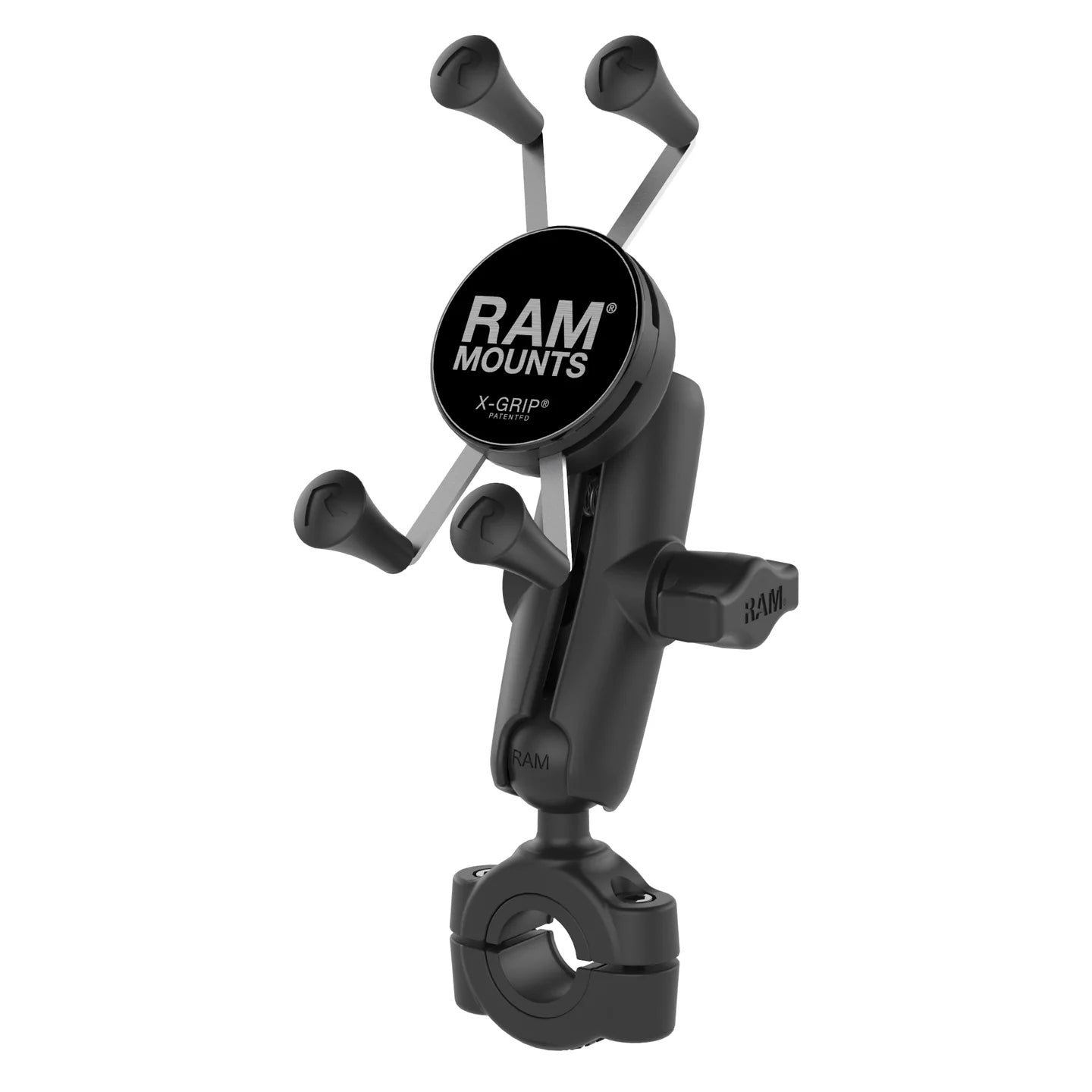 RAM Torque Handlebar with 1" Ball Medium Arm and RAM® X-Grip® for Phones (RAM-B-408-75-1-UN7U)