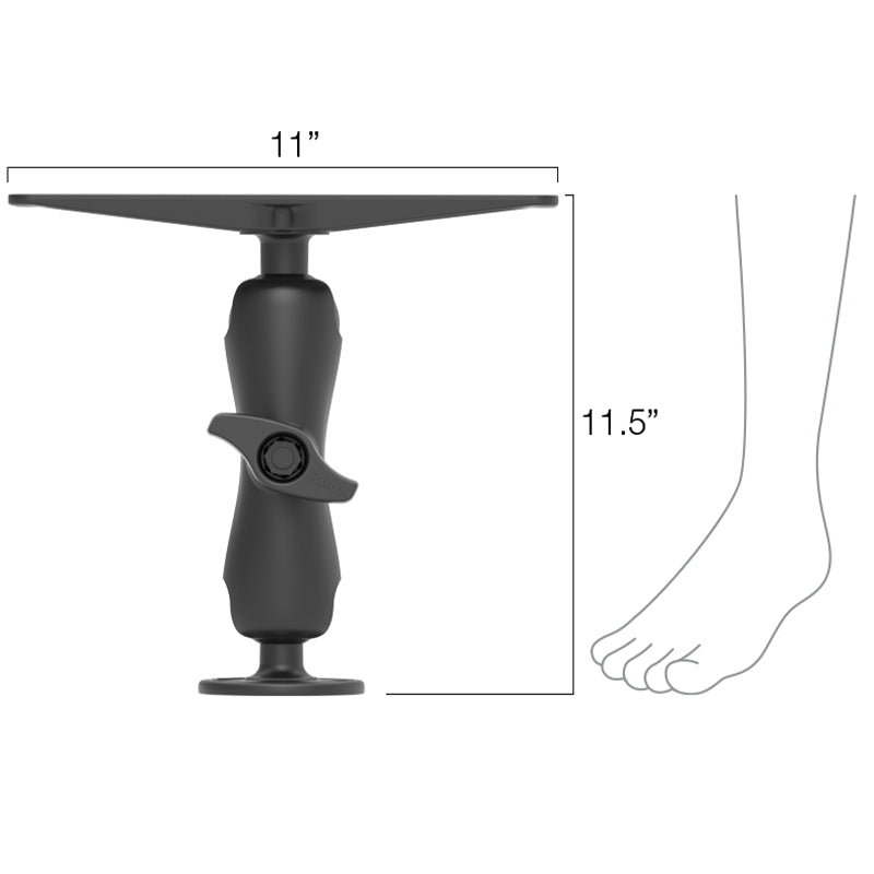 RAM® Large Marine Electronics Mount - D Size Medium (RAM-D-111U)