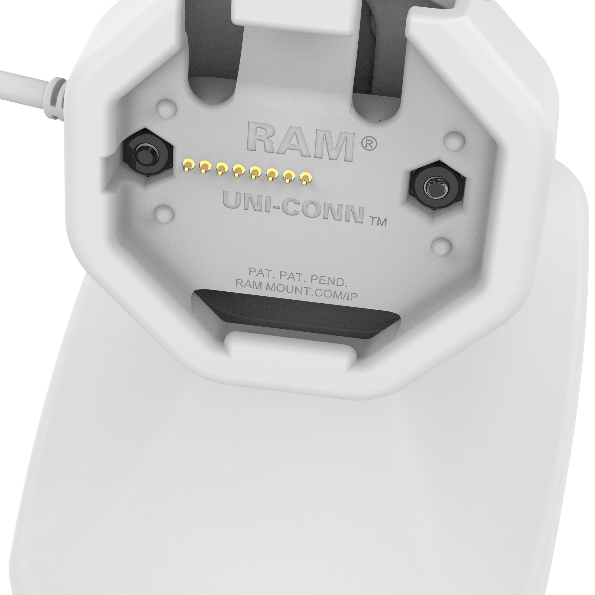 GDS® Uni-Conn™ Powered Tilt & Swivel Dock with USB-C - Gray (RAM-GDS-DOCK-D14-U3C-GRY)