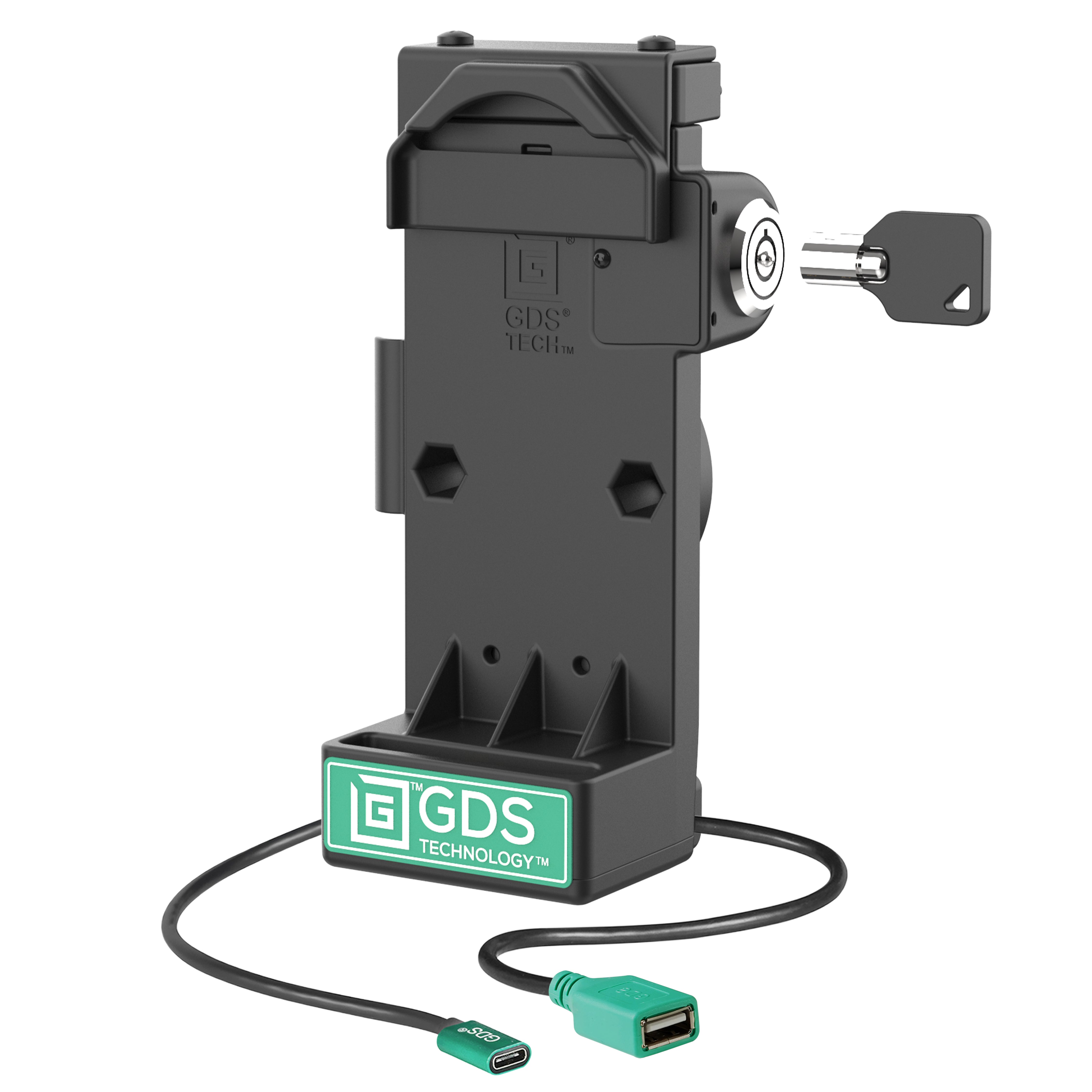 GDS® Uni-Conn™ Locking Spring Loaded Power + Single USB-A Dock – Mounts ...