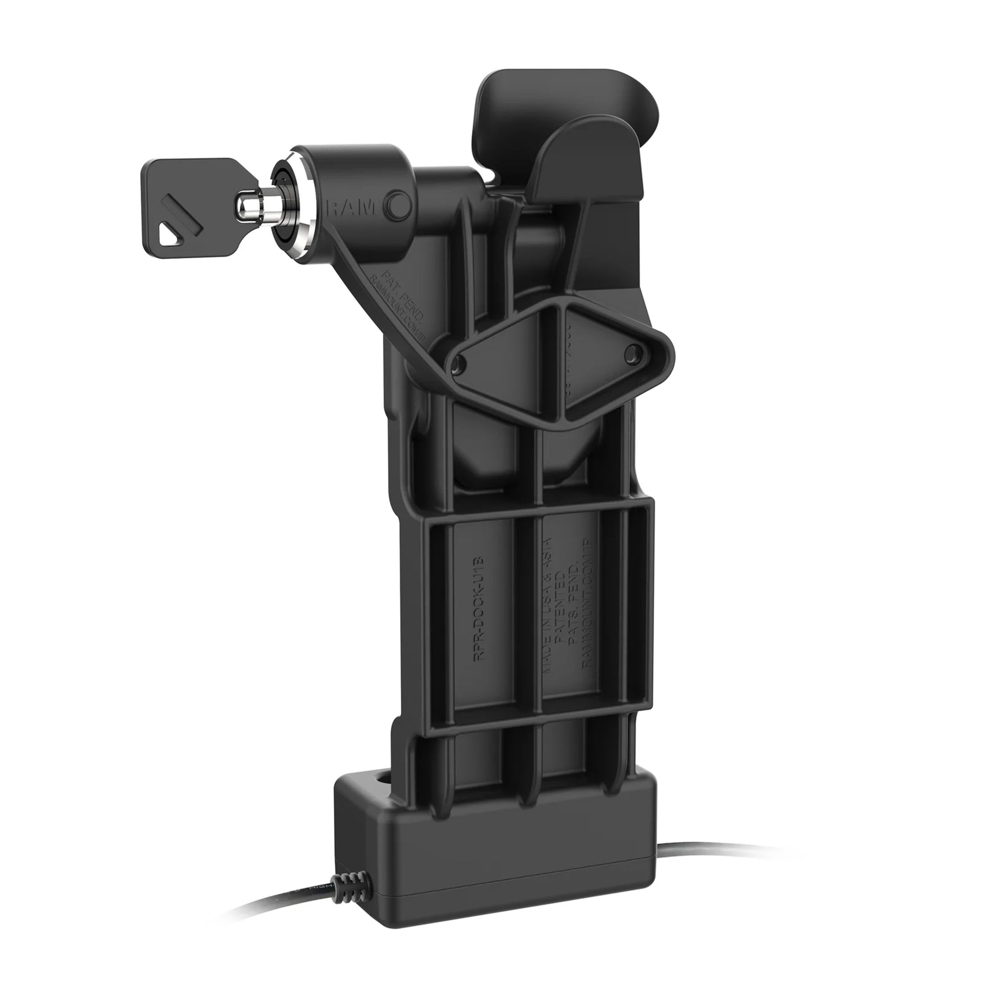 GDS® Uni-Conn™ Right Locking Powered Dock with USB-A & RJ45 Data (RAM-GDS-DOCKLR-U1CP-RJ45AU)