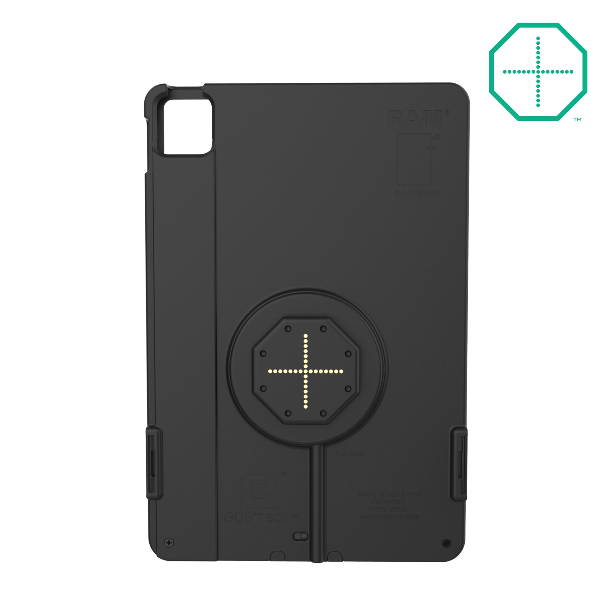 IntelliSkin® Thin-Case™ for iPad Pro 11 (M4) (Rear Pogo Pads) (RAM-GDS-SKIN-AP45-M4-TCB)